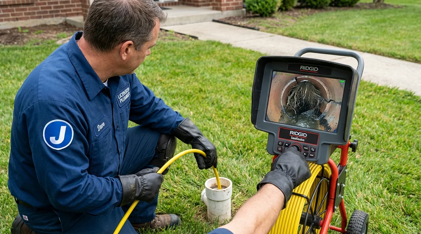 Sewer camera inspection being performed by Johns Plumbing LLC in Buttonwillow